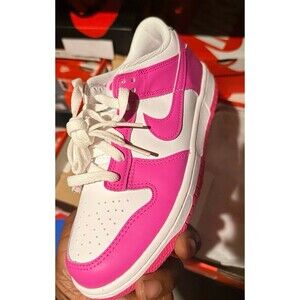 Nike Dunk Low White Pink GS Youth Size 5.5Y